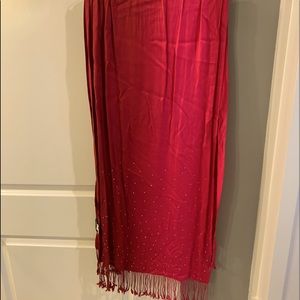 Rose colored WHBM scarf